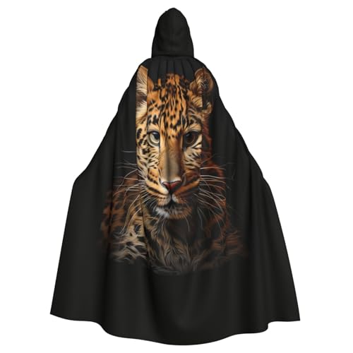 EdsfFehs Halloween-Umhang mit Leopardenmuster, Unisex, Cosplay-Kostüm für Party, Karneval, Themenveranstaltungen EdsfFehs Halloween-Umhang mit Leopardenmuster, Unisex, Cosplay-Kostüm für Party, Karneval, Themenveranstaltungen von EdsfFehs