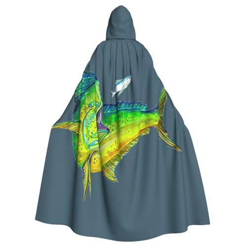 EdsfFehs Halloween-Umhang mit grünem Fischdruck, Unisex, Cosplay-Kostüm für Party, Karneval, Themenveranstaltungen EdsfFehs Halloween-Umhang mit grünem Fischdruck, Unisex, Cosplay-Kostüm für Party, Karneval, Themenveranstaltungen von EdsfFehs
