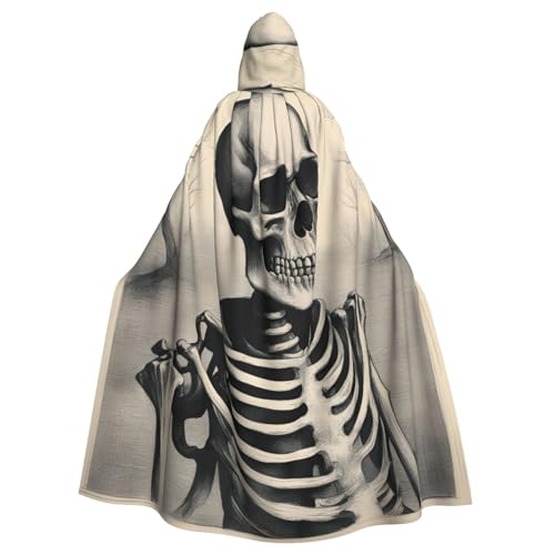EdsfFehs Interessanter Halloween-Umhang mit Skelett-Druck, Cosplay, Kostüm für Party, Karneval, Themenveranstaltungen EdsfFehs Interessanter Halloween-Umhang mit Skelett-Druck, Cosplay, Kostüm für Party, Karneval, Themenveranstaltungen von EdsfFehs