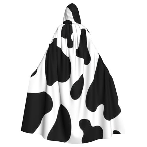 EdsfFehs Unisex-Kuh-Umhang mit Kapuze, Halloween-Umhang, Cosplay-Kostüm für Party, Karneval, Themenveranstaltungen von EdsfFehs