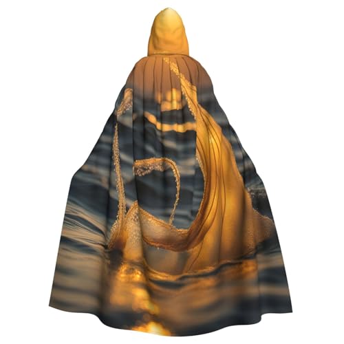 EdsfFehs Unisex-Meerjungfrauenschwanz-Aufdruck, Halloween-Umhang, Cosplay-Kostüm für Party, Karneval, Themenveranstaltungen von EdsfFehs