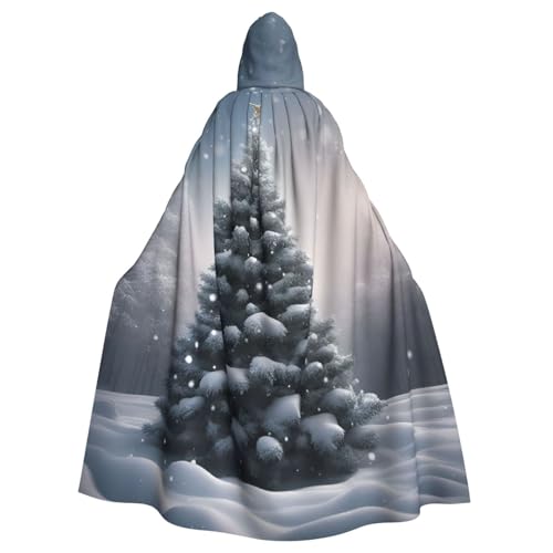 EdsfFehs Unisex-Umhang mit Weihnachtsbaum-Schnee-Druck, mit Kapuze, Cosplay-Kostüm für Party, Karneval, Themenveranstaltungen EdsfFehs Unisex-Umhang mit Weihnachtsbaum-Schnee-Druck, mit Kapuze, Cosplay-Kostüm für Party, Karneval, Themenveranstaltungen von EdsfFehs