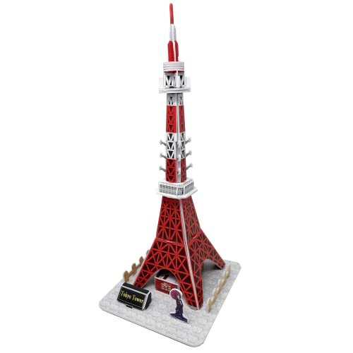 Berühmtes Gebäude, 3D-Puzzle (Tokyo Tower) von Edu-Sci