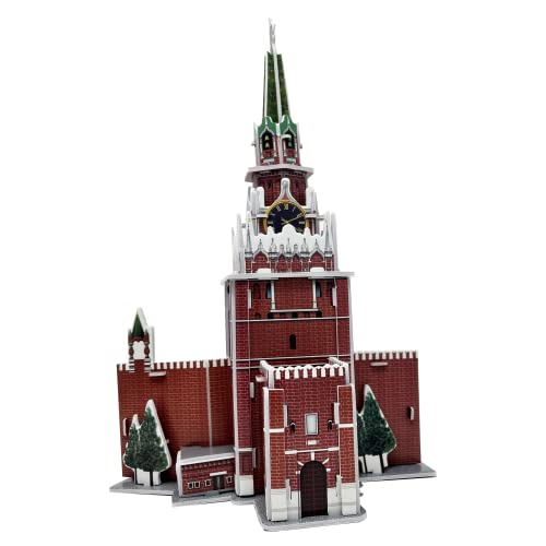 Berühmtes Gebäude 3D Puzzle (Spasskaya Turm) von Edu-Sci