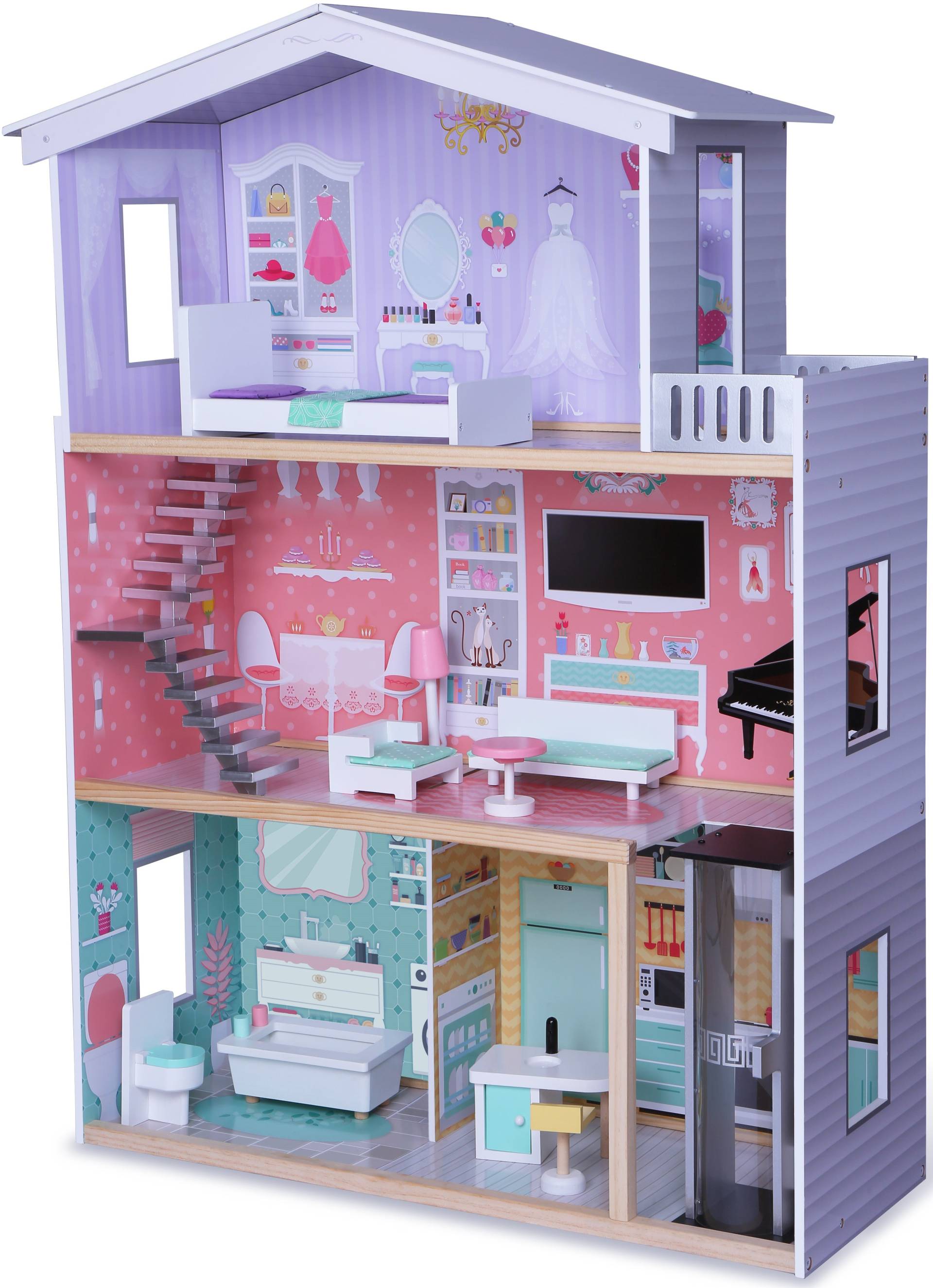 Edufun Meridas Puppenhaus, Holz Edufun Meridas Puppenhaus, Holz von EduFun