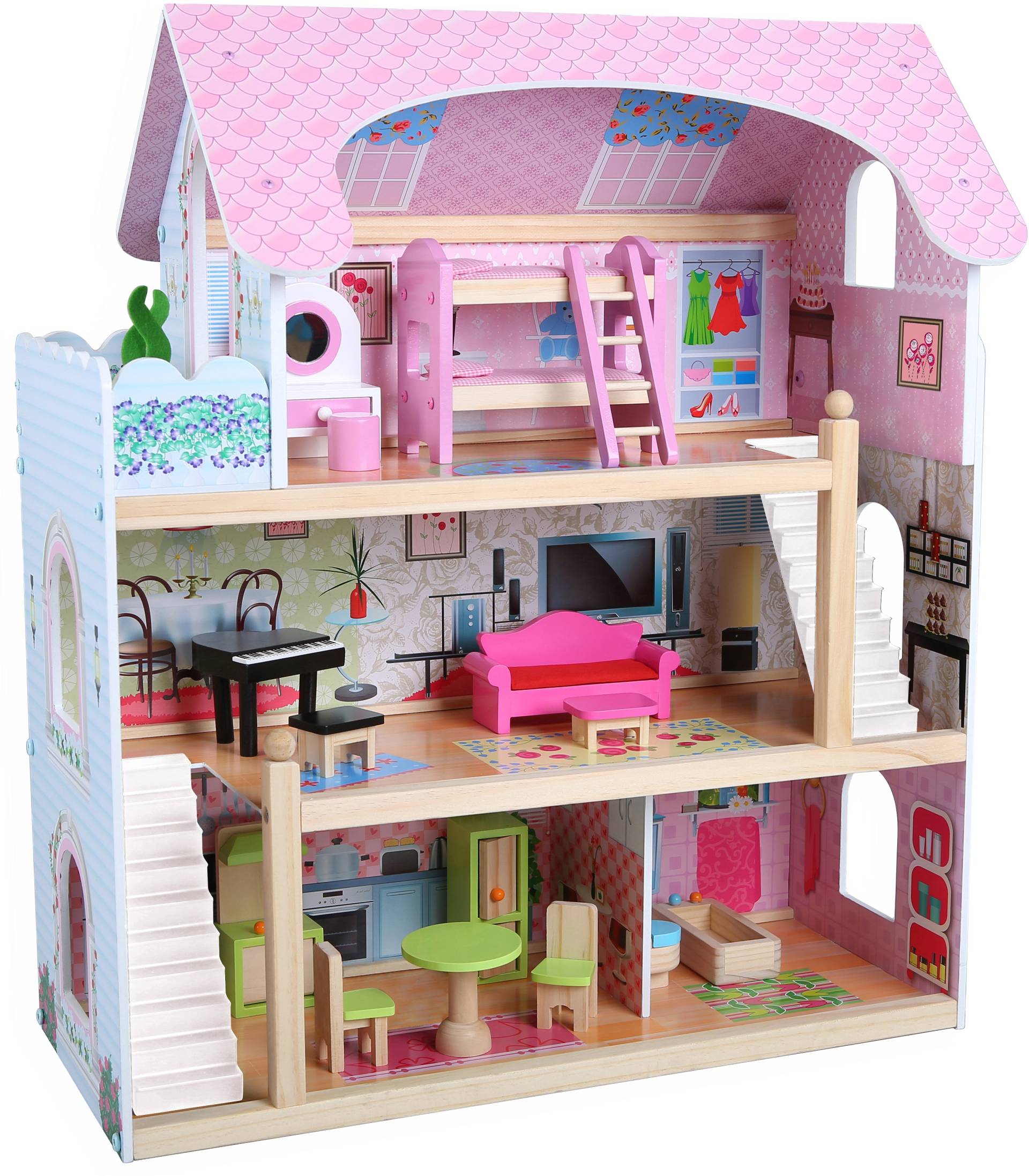 Edufun Milas Puppenhaus, Holz Edufun Milas Puppenhaus, Holz von EduFun