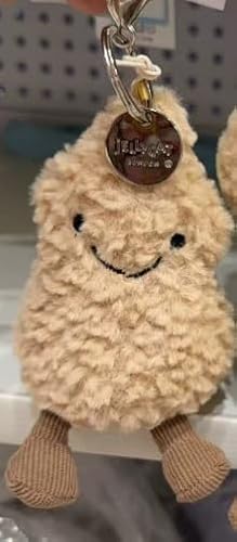 EduPlayte 16cm Erdnuss Kuscheltier, Erdnuss Plüschpuppe mit Lächelndem Gesicht, Amuseable Peanut plushie mit Beinen, Deko & Geschenkidee für Geburtstag & Party von EduPlayte