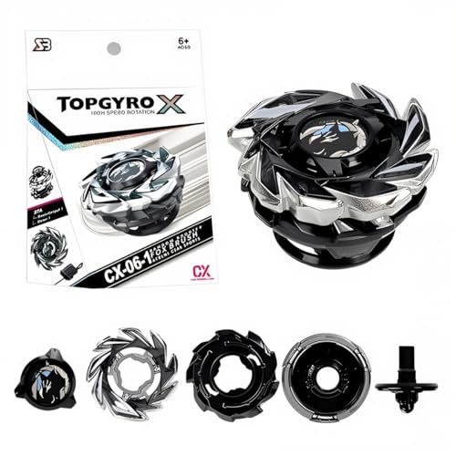 GyrosTurbo Set, GyrosMetal Fusion mit Starter, Kampfkreisel Geschenk Weihnachten, Geburtstag, Spielzeug Kinder ab 6 Jahren, Gift for Children von EduPlayte