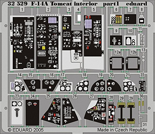 Eduard Accessories 32529 EDU32529 Modellbauzubehör F-14A Tomcat Interior für Tamiya-Bausatz von Eduard Accessories