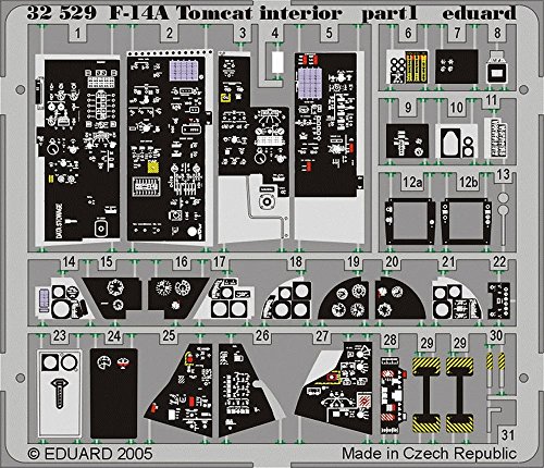 Eduard Accessories 32529 Modellbauzubehör F-14A Tomcat Interior für Tamiya-Bausatz von Eduard Accessories