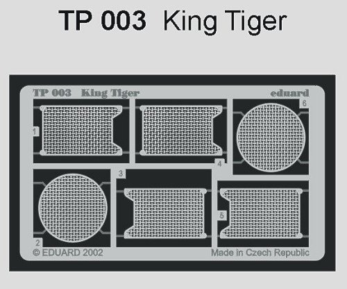 Eduard Accessories TP003 Modellbauzubehör Fotoätzsatz für King Tiger von Tamiya von Eduard Accessories