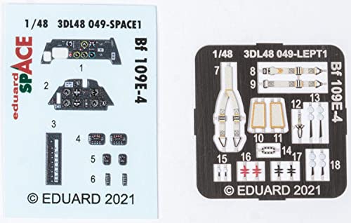 (ED3DL48049) - Eduard Space 3D Decals 1:48 - BF 109E-4 Space (Edaurd) von Eduard