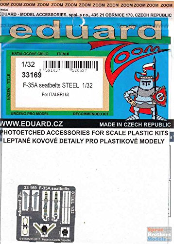 (EDP33169) - Eduard Photoetch (Zoom) 1:32 - F-35A Seatbelts Steel (ITA) von Eduard