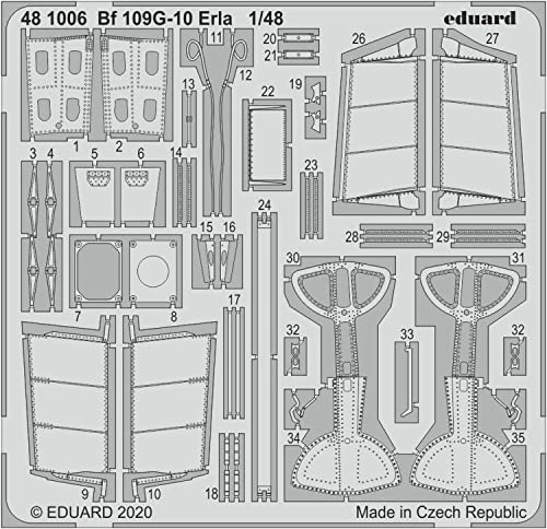 (EDP481006) - Eduard Photoetch 1:48 - Bf 109G-10 Erla von Eduard