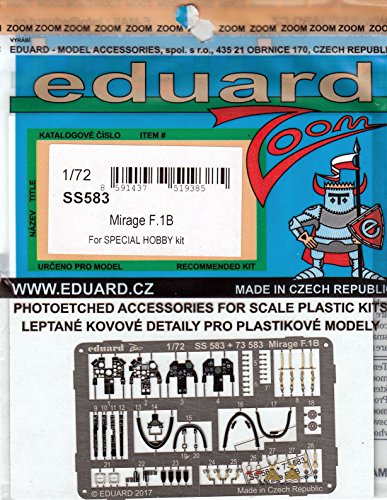 (EDPSS583) - Eduard Photoetch (Zoom) 1:72 - Mirage F.1B (Special Hobby) von Eduard