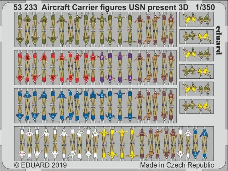 Aircraft Carrier figures USN present (3D) von Eduard