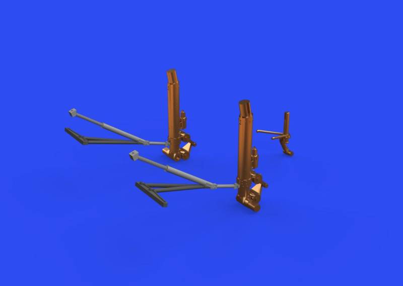 B-17F - Undercarriage legs - Bronze [Eduard] von Eduard