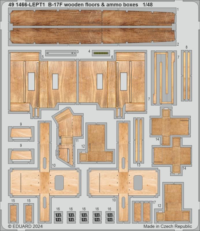B-17F - Wooden floors & ammo boxes [Eduard] von Eduard