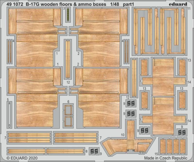 B-17G - Wooden floors & ammo boxes [HKM] von Eduard
