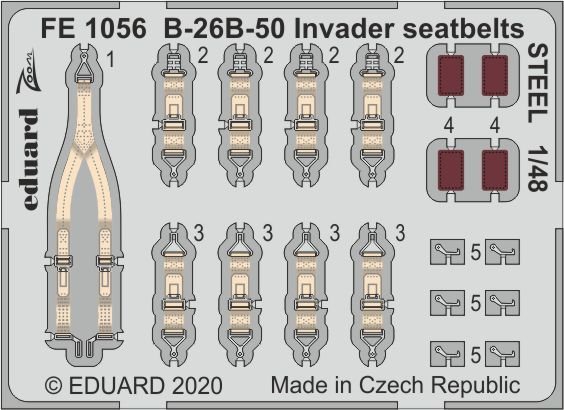 B-26B-50 Invader - Seatbelts STEEL [ICM] von Eduard