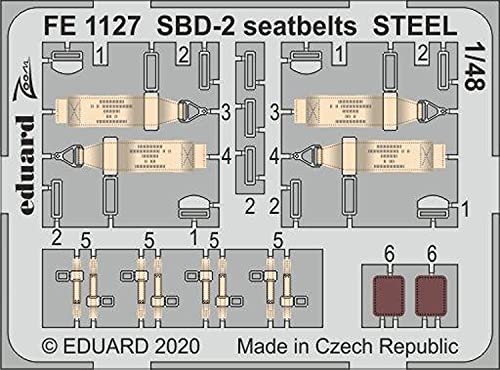 Eduard 1/48 SBD-2 Seatbelts Steel (for Academy) von Eduard