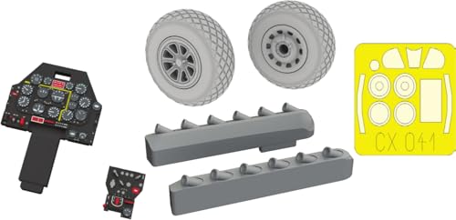 Eduard 1/72 Look Plus P-51D für Auspuffrohr mit Verkleidung Instrumentententafel mit Teilesatz (für Tamiya) Kunststoffmodell EDU674039 (Flugzeug) von Eduard