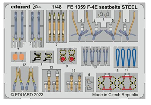 Eduard Accessories FE1359 - 1:48 F-4E seatbelts STEEL 1/48 MENG - Neu Eduard Accessories FE1359 - 1:48 F-4E seatbelts STEEL 1/48 MENG - Neu von Eduard