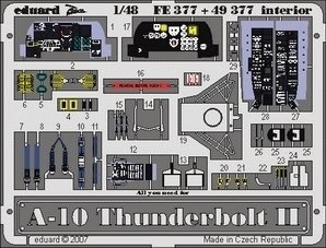 Eduard Accessories FE377 Modellbauzubehör A-10 Thunderbolt II Interior Für Italeri Bausatz Eduard Accessories FE377 Modellbauzubehör A-10 Thunderbolt II Interior Für Italeri Bausatz von Eduard