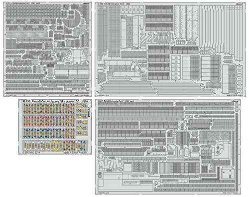 Eduard EDBIG5352 Big Ed 1:350-CVN-65 Enterprise Part II Armee Modellbausatz Foto Etch Set, verschieden, Größen von Eduard
