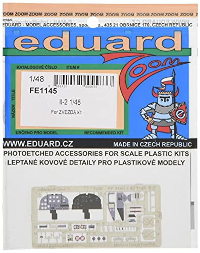 Eduard EDPFE1145 Photoetch 1:48-iL-2 (Zvezda) Modelldetail-Set, versch von Eduard