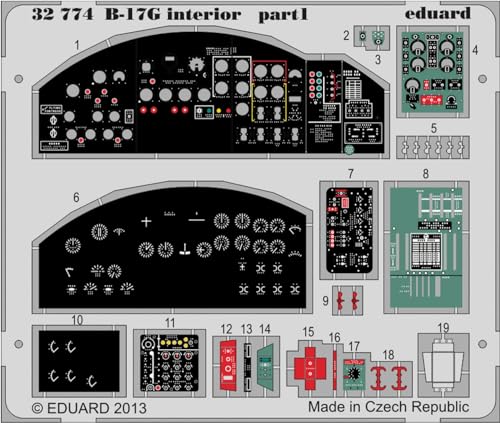 Eduard Photoetch 1:32 - B-17G interior S.A Eduard Photoetch 1:32 - B-17G interior S.A von Eduard