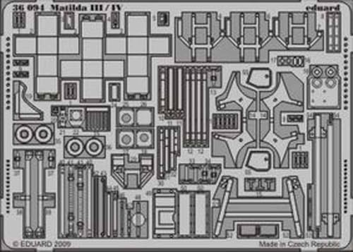 Eduard Photoetch 1:35 - Matilda III/IV (Tamiya 35300) - EDP36094 von Eduard
