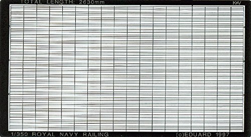 Eduard Photoetch 1:350 – 1/350 Royal Navy Railing – EDP99007 von Eduard