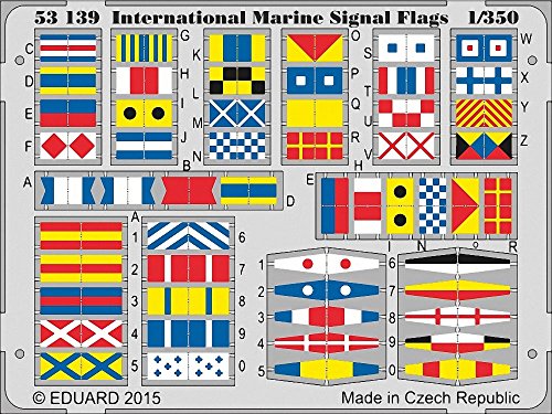 Eduard Photoetch 1:350 - International Marine Signal Flags - (EDP53139) von Eduard