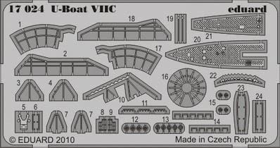 Eduard Photoetch 1:350 – U-Boot VIIC (Revell) – EDP17024 von Eduard