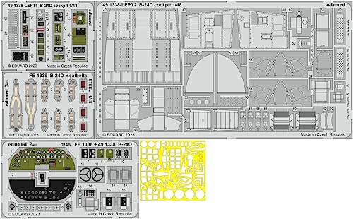 Eduard Sprue Brothers 1:48 Big ED B-24D Liberator Part 1 Super Detail Set (REV Kit), EDUBIG49372 von Eduard
