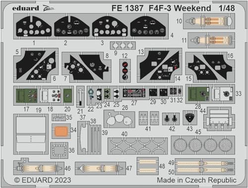 Eduard Sprue Brothers 1:48 Color Zoom PE – F4F-3 Wildcat Weekend (EDU Kit), EDUFE1387 von Eduard