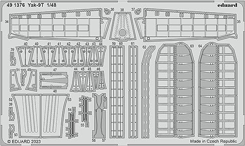 Eduard Sprue Brothers 1:48 Farbe PE – Yak-9T Detail-Set (ZVE-Kit), EDU491376 von Eduard