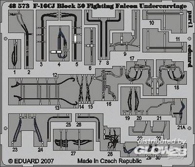 F-16CJ Block 50 Fighting Falcon - Undercarriage [Tamiya] von Eduard