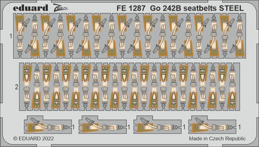 Go 242B - Seatbelts STEEL [ICM] von Eduard
