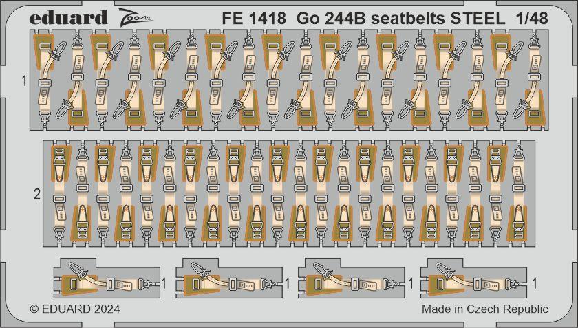 Go 244B - Seatbelts STEEL [ICM] von Eduard