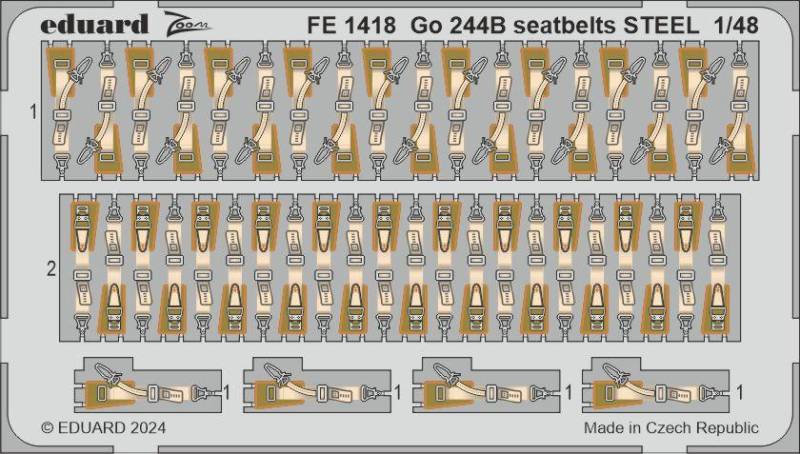 Go 244B - Seatbelts STEEL [ICM] von Eduard