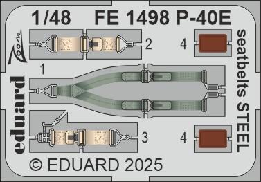P-40E - Seatbelts - Steel  [Eduard] von Eduard