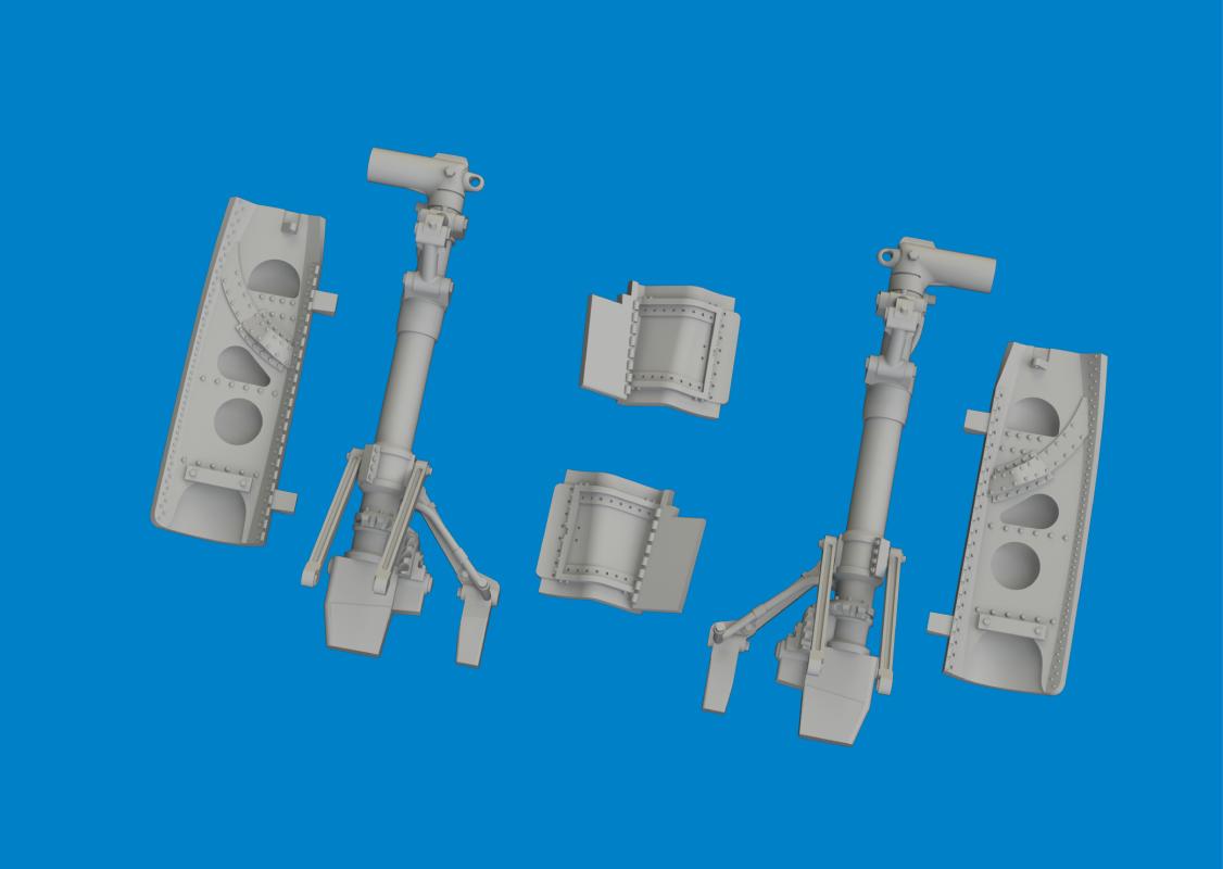 P-40N - Undercarriage legs - Print [Eduard] von Eduard