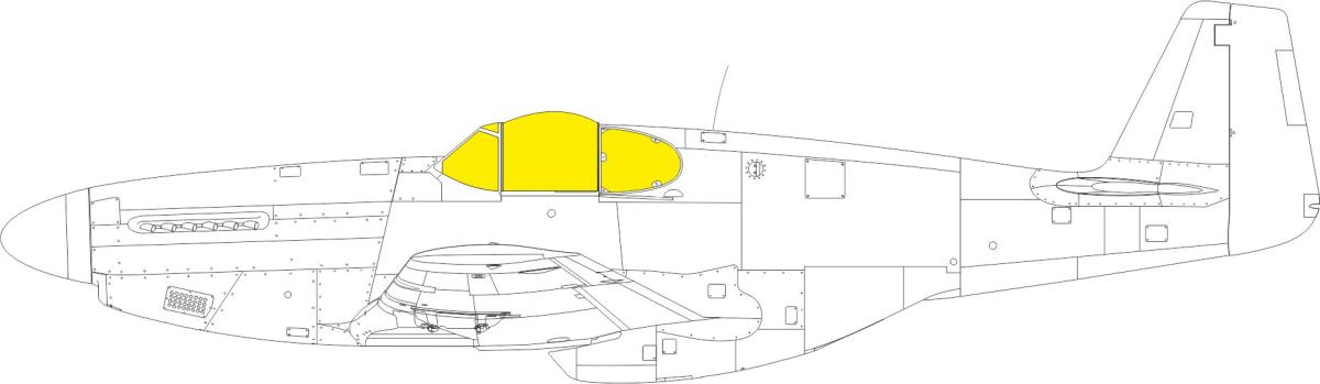 P-51B/C - Malcolm Hood canopy - TFace [Eduard] von Eduard