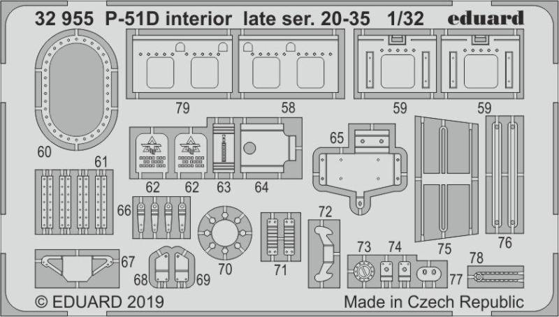 P-51D Mustang - Interior late series 20-35 [Tamiya] von Eduard