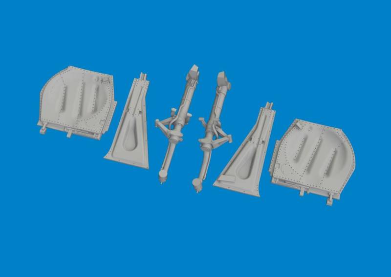 P-51D - Undercarriage legs - Print  [Eduard] von Eduard