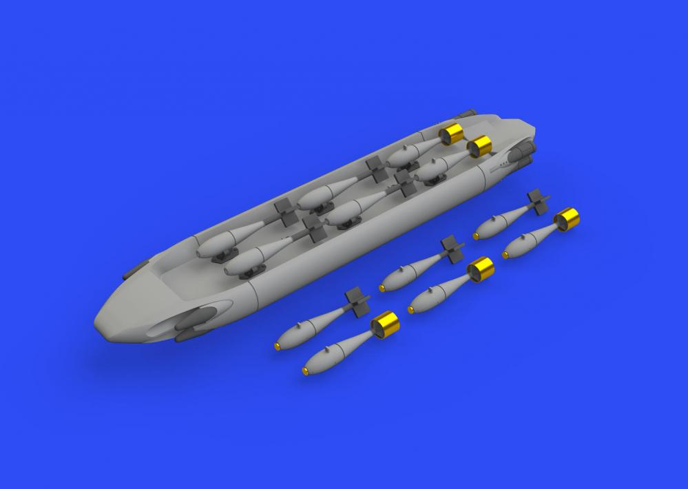 SUU-20 dispenser w/ BDU-33 & Mk.76 bombs SUU-20 dispenser w/ BDU-33 & Mk.76 bombs von Eduard