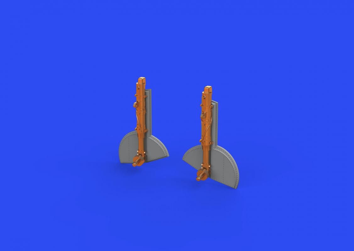 Spitfire Mk.Va/b - Undercarriage legs BRONZE [Eduard] von Eduard