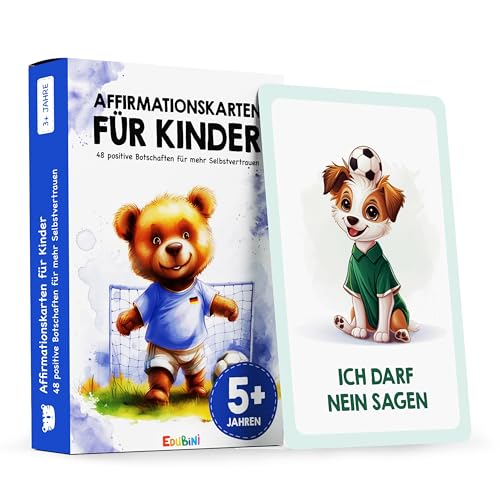 Affirmationskarten für Kinder: Fußball Edition von Edubini